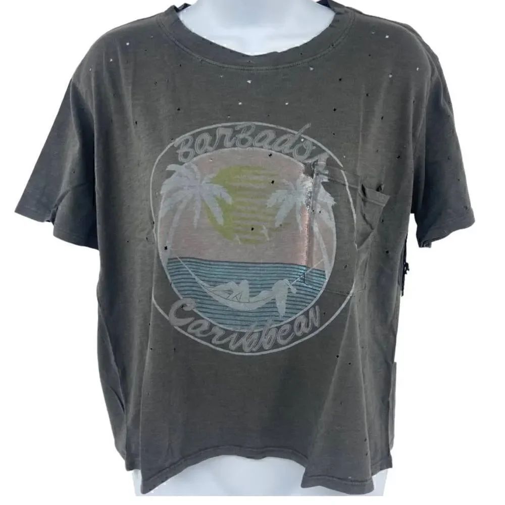 Mate the Label Distressed Tee - Picture 2 of 5